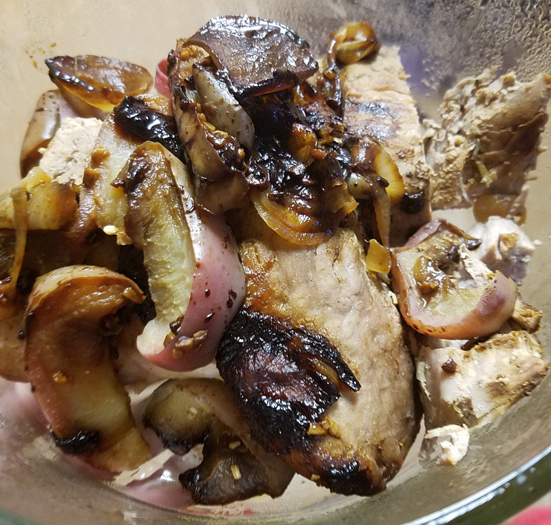 Roast Pork with Apples & Onions