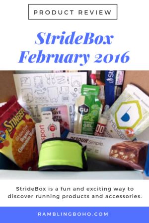 StrideBox is a fun and exciting way to discover running products and accessories. #subscriptionbox #review